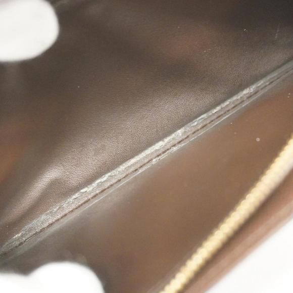 LOUIS VUITTON Long Wallet Damier Portefeuille Sara N61734 Ebene Men's Women's - Picture 8 of 10